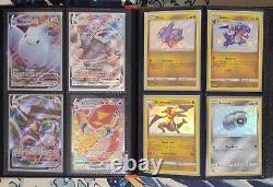 Carte Pokemon Énorme Collection 160 Binder Complet Ultra Rare, Gx, Shiny, Holo, Promo