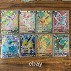 Carte Pokemon Feuilleon, Jolteon Etc V Sr 8 Types Ensemble Eevee Heroes Japonais Nm