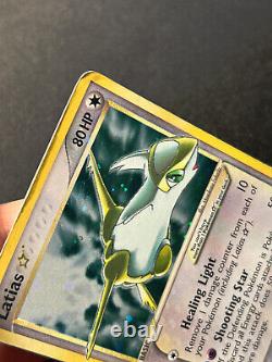 Carte Pokémon Latias Gold Star EX Deoxys 105/107 Ultra Rare HOLO SWIRL