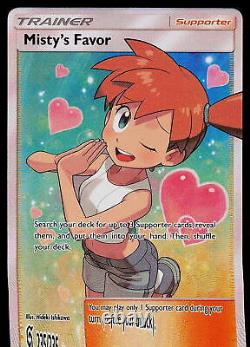 Carte Pokémon Le Favori de Misty Esprits Unifiés 235/236 Ultra Rare Art Complète SM Holo