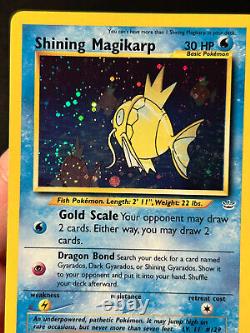 Carte Pokémon Magikarp Brillant Neo Révélation 66/64 Rare Double HOLO SWIRL