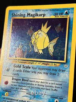 Carte Pokémon Magikarp Brillant Neo Révélation 66/64 Rare Double HOLO SWIRL