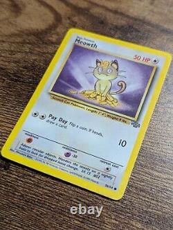 Carte Pokémon Meowth 56/64 Vintage 1999 Très Rare