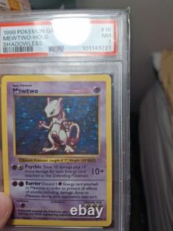 Carte Pokémon Mewtwo Holographique Sans Ombre 1999 Psa 7