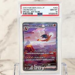 Carte Pokemon PSA10 Charizard ex SAR 201/165 SV2a 151 Japonais 2023 Du Japon