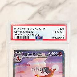 Carte Pokemon PSA10 Charizard ex SAR 201/165 SV2a 151 Japonais 2023 Du Japon