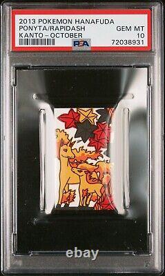 Carte Pokemon Ponyta & Rapidash Rare Pokemon Hanafuda TCG PSA 10 Gem Mint