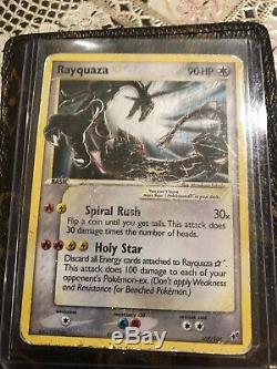 Carte Pokémon Rayquaza Gold Star 107/107 Ex Deoxys Ultra Rare HP En Bon État