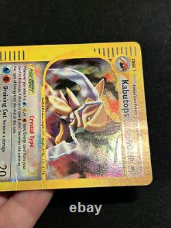 Carte Pokemon SWIRL Crystal Kabutops Cielrugissant Holo 150/144 Secret Rare