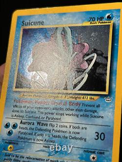 Carte Pokémon Suicune Neo Revelation 14/64 Double Holo Rare