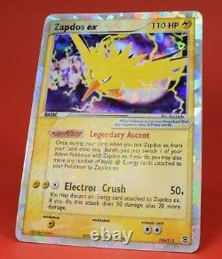 Carte Pokemon TCG ex Fire Red Leaf Green Zapdos ex 116/112 Holo Ultra Rare CLEAN	<br/>
 <br/>(This is already in English)