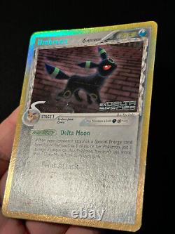 Carte Pokemon Umbreon EX Delta Species 17/113 Rare Reverse Holo Estampillé