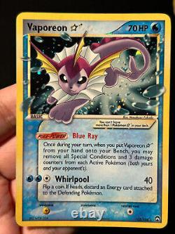 Carte Pokemon Vaporeon Gold Star EX Power Keepers 102/108 Ultra Rare