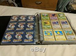 Carte Pokemon Vintage Binder Lot Shadowless, 1er Editions, Holos, Rares, Promos