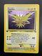 Carte Pokemon Zapdos Wotc 1ère édition Fossil 15/62 Holo Nm