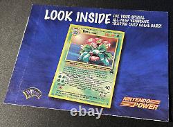 Carte Pokémon holographique rare de Vénusaur Nintendo Power Promo Black Star scellée #13 WOTC