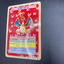 Carte Pokémon japonaise Nintendo 1995 Charizard Topsun Blue Back 006