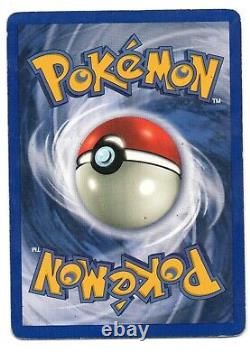 Carte Pokémon rare en édition limitée Charizard Vintage Set de Base 4/102 Holo Foil endommagée.