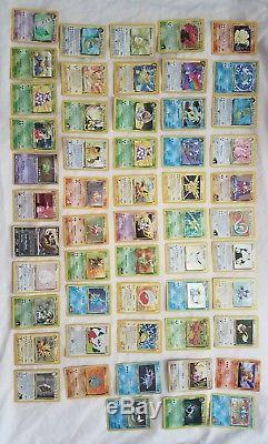 Carte Vintage Pokemon Lot 1000+ Cartes, 1ères Éditions, Holos, Rares, Années 90 Pokemon
