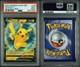 Carte D'erreur Pikachu 1/1 Notée Psa ! Carte Mal Découpée Avec Le Dos à L'envers Rare