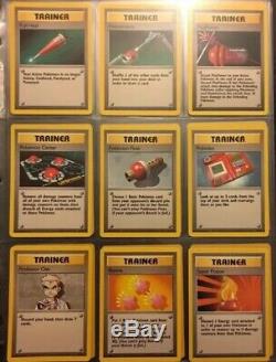 Cartes De Pokémon Complet Base Set No Charizard Vintage 101/102 Holographic Rares