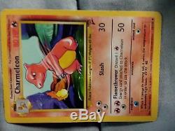 Cartes De Pokémon Vintage Originales 1995 Étape 1 Charmeleon 35/130