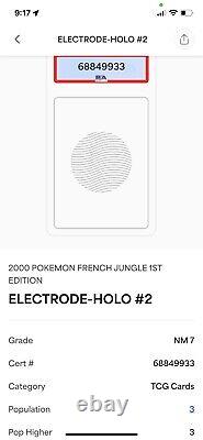 Cartes Pokemon 1ère Édition Holo Français Wotc Label Erreur Carte Misprint Label
