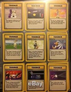 Cartes Pokemon Base Ensemble Complet Charizard Vintage 100/102 Holographic Rares