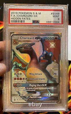 Cartes Pokémon Charizard Gx Sv49/sv94 Destins Cachés Psa 9 Mint