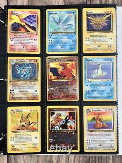 Cartes Pokemon Collection Rare VINTAGE CHARIZARD Holo Lot UNIQUE de l'ère WOTC de 1999