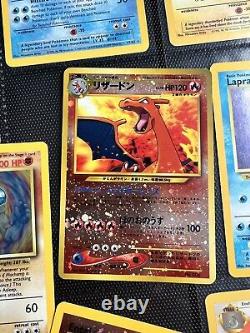 Cartes Pokemon Collection Rare VINTAGE CHARIZARD Holo Lot UNIQUE de l'ère WOTC de 1999