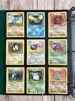 Cartes Pokémon Collection Rare VINTAGE classeur Holo WOTC Lot PREMIUM de l'ère 1999