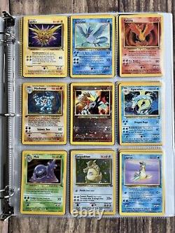 Cartes Pokemon Collection Rare VINTAGE dans un classeur Holo WOTC de l'ère 1999 Lot PREMIUM