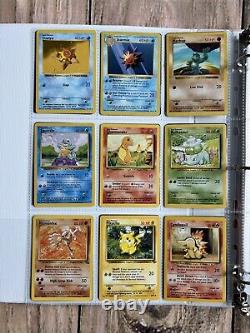 Cartes Pokemon Collection Rare VINTAGE dans un classeur Holo WOTC de l'ère 1999 Lot PREMIUM