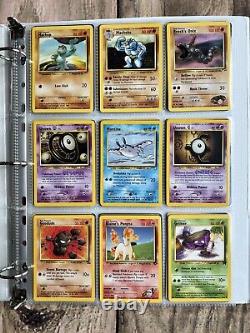 Cartes Pokemon Collection Rare VINTAGE dans un classeur Holo WOTC de l'ère 1999 Lot PREMIUM