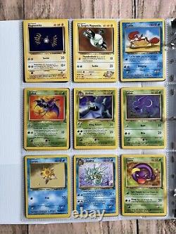 Cartes Pokemon Collection Rare VINTAGE dans un classeur Holo WOTC de l'ère 1999 Lot PREMIUM