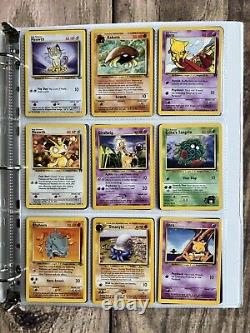 Cartes Pokemon Collection Rare VINTAGE dans un classeur Holo WOTC de l'ère 1999 Lot PREMIUM