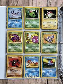 Cartes Pokemon Collection Rare VINTAGE dans un classeur Holo WOTC de l'ère 1999 Lot PREMIUM