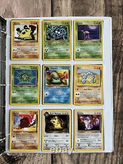 Cartes Pokemon Collection Rare VINTAGE dans un classeur Holo WOTC de l'ère 1999 Lot PREMIUM