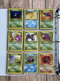 Cartes Pokemon Collection Rare VINTAGE dans un classeur Holo WOTC de l'ère 1999 Lot PREMIUM