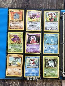 Cartes Pokemon Collection Rare VINTAGE reliure Holo WOTC Lot PREMIUM de l'ère 1999