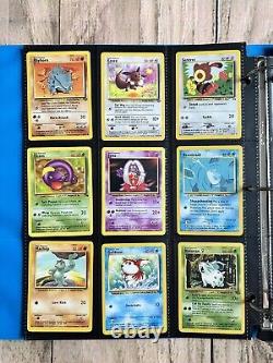 Cartes Pokemon Collection Rare VINTAGE reliure Holo WOTC Lot PREMIUM de l'ère 1999