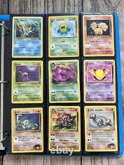 Cartes Pokemon Collection Rare VINTAGE reliure Holo WOTC Lot PREMIUM de l'ère 1999