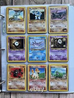 Cartes Pokemon Collection Rare Vintage classeur Holo WOTC Lot de l'ère ZAPDOS 1999