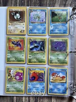 Cartes Pokemon Collection Rare Vintage classeur Holo WOTC Lot de l'ère ZAPDOS 1999