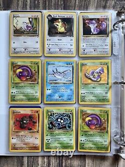 Cartes Pokemon Collection Rare Vintage classeur Holo WOTC Lot de l'ère ZAPDOS 1999