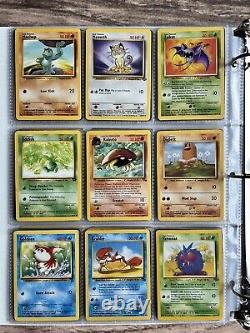 Cartes Pokémon Collection Rare Vintage dans un classeur Holo WOTC de l'ère 1999 Lot PREMIUM
