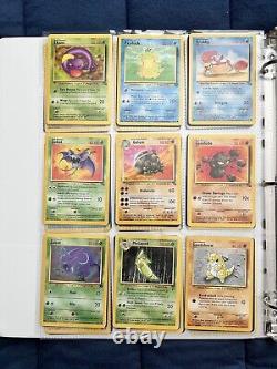 Cartes Pokémon Collection Vintage Lot de Rares avec Classeur Holo WOTC de l'Ère 1999