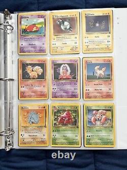 Cartes Pokémon Collection Vintage Lot de Rares avec Classeur Holo WOTC de l'Ère 1999