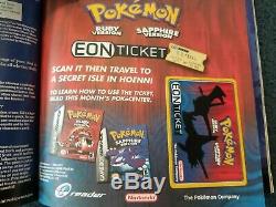 Cartes Pokémon Incroyablement Rares Promo Étoile Noire Billet Eon Tcg Lot Nintendo Power